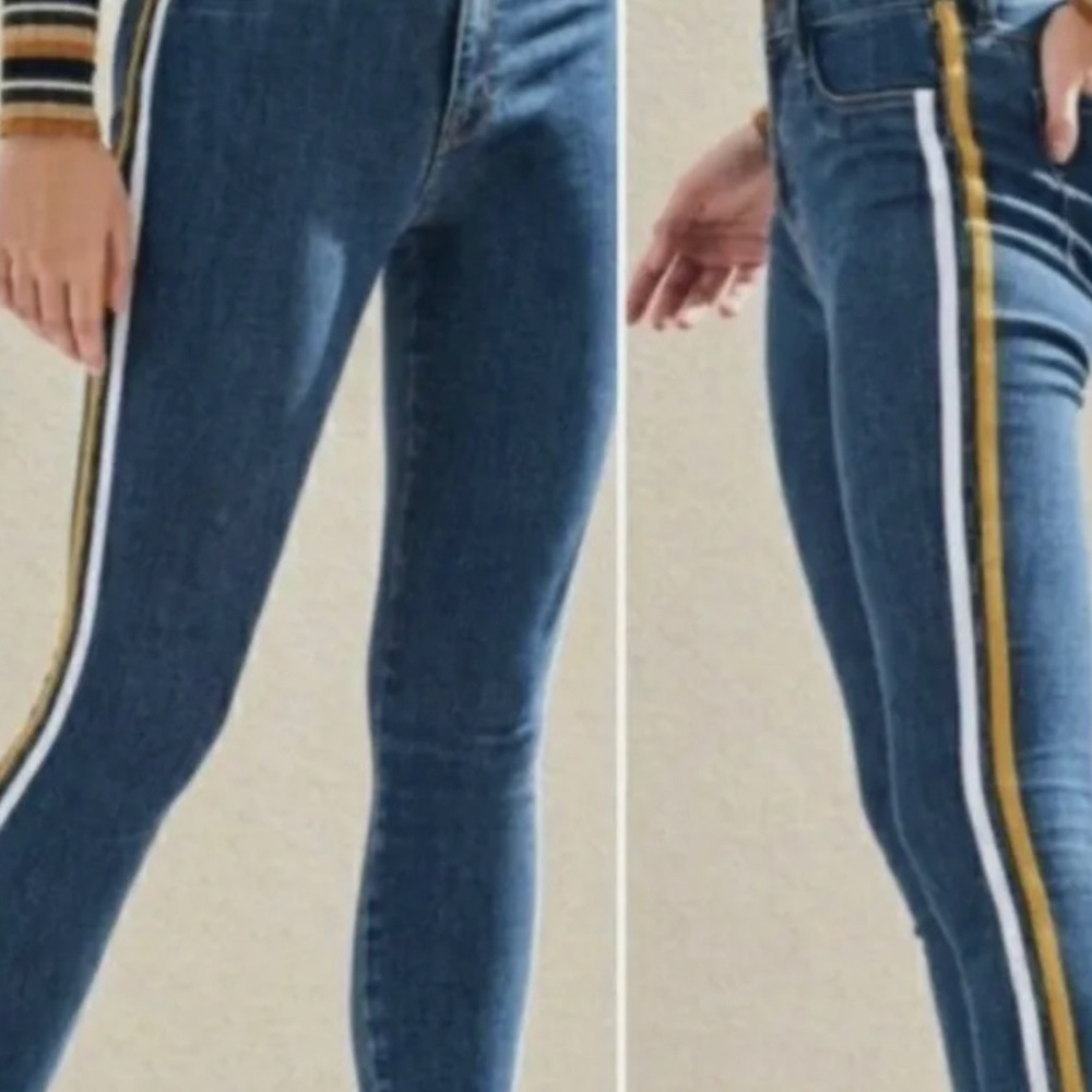 Pacsun Striped High-Rise Ankle Jegging. Size 23.